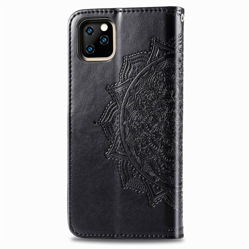 Custodia in pelle iPhone 11 Pro Mandala Medioevo