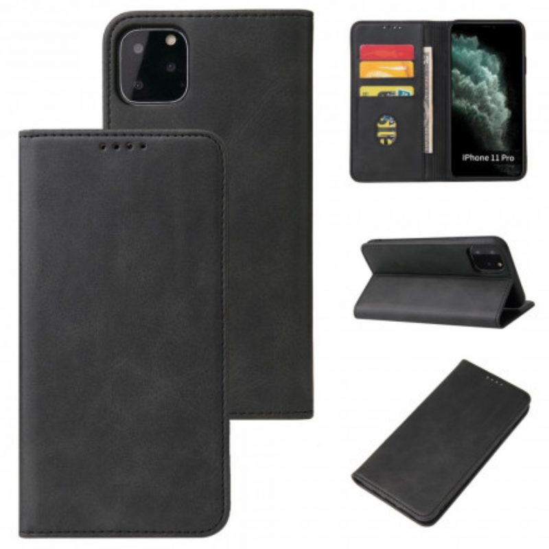 Folio Cover iPhone 11 Pro Custodia in pelle Ecopelle Business Style Plus