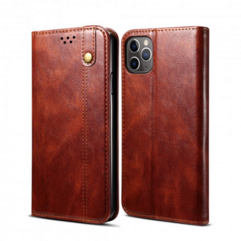 Folio Cover iPhone 11 Pro Custodia in pelle Ecopelle Cerata