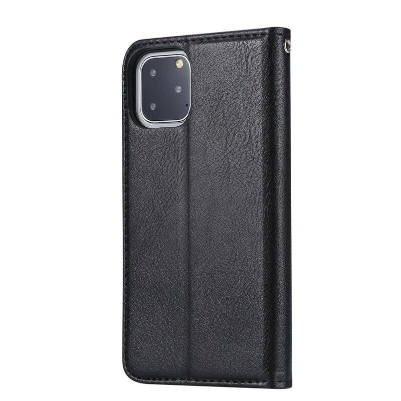 Folio Cover iPhone 11 Pro Custodia in pelle Portacarte In Ecopelle