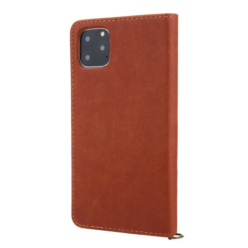 Folio Cover iPhone 11 Pro Custodia in pelle Stile In Pelle Di Prima Classe