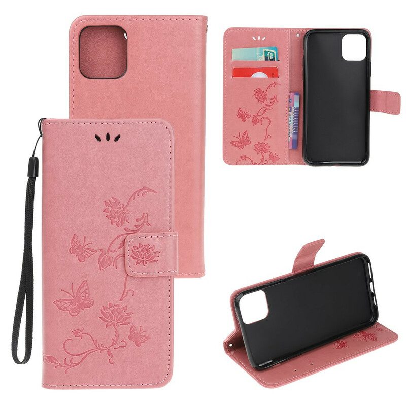 Folio Cover iPhone 11 Pro Strappy Floreale