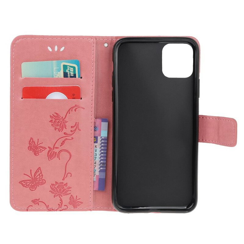 Folio Cover iPhone 11 Pro Strappy Floreale