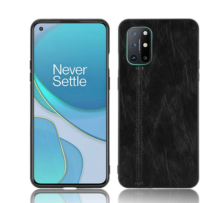 Cover OnePlus 8T Cuciture In Pelle Stile