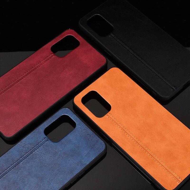 Cover OnePlus 8T Cuciture In Pelle Stile