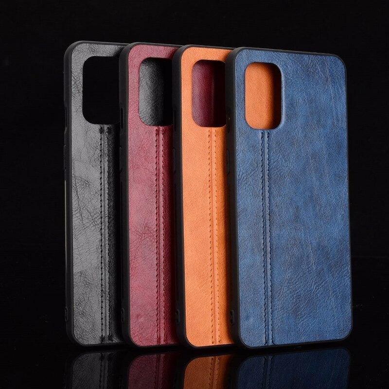 Cover OnePlus 8T Cuciture In Pelle Stile