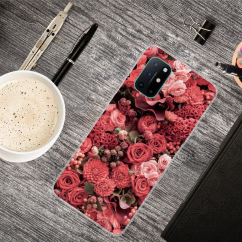 Cover OnePlus 8T Fiori Intensi