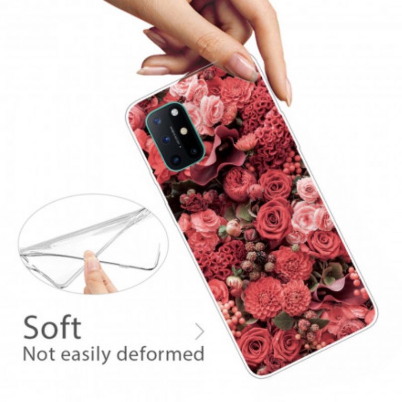 Cover OnePlus 8T Fiori Intensi