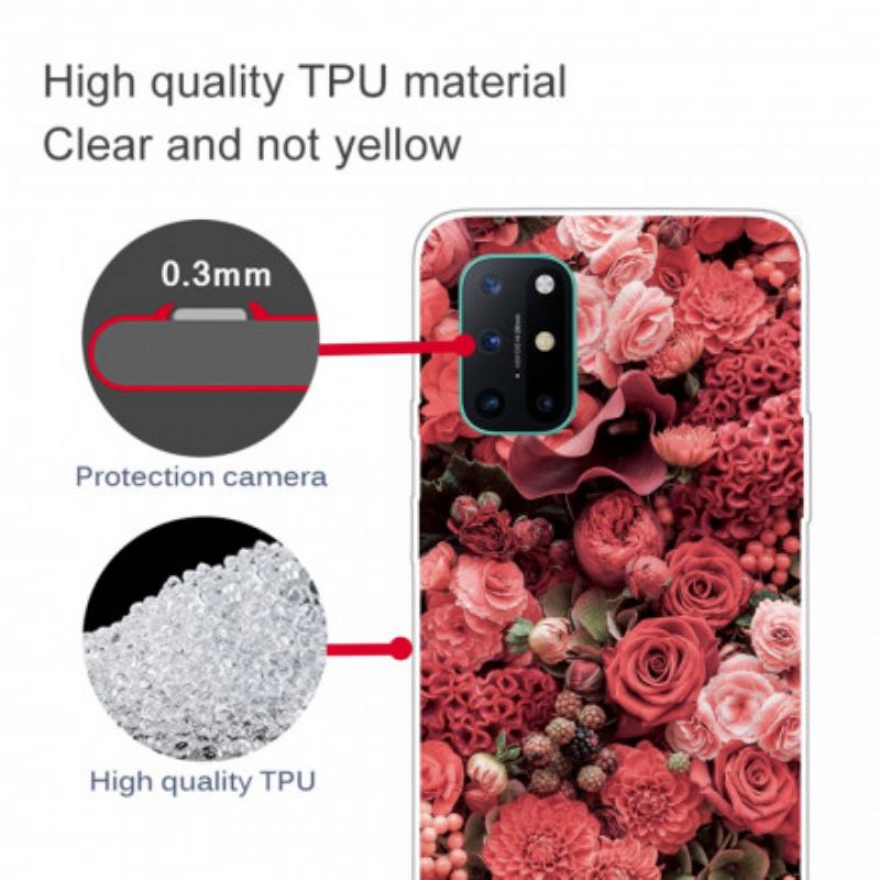 Cover OnePlus 8T Fiori Intensi