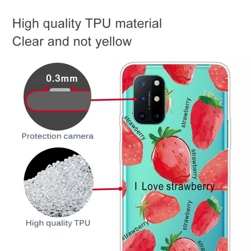 Cover OnePlus 8T Fragola / Amo La Fragola