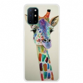 Cover OnePlus 8T Giraffa Colorata