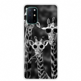 Cover OnePlus 8T Giraffe Con Gli Occhiali