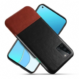 Cover OnePlus 8T Ksq Effetto Pelle Bicolore