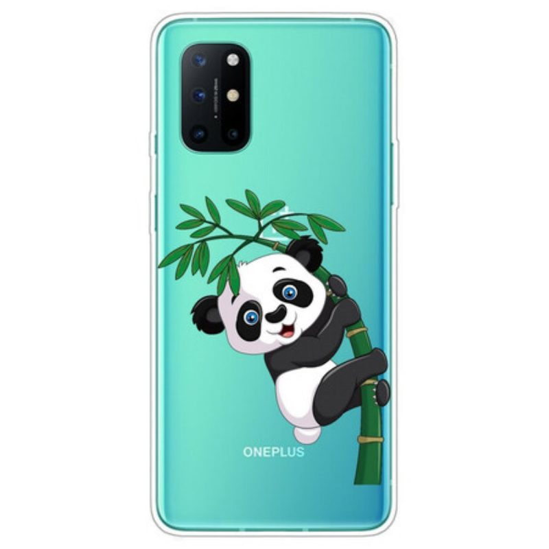 Cover OnePlus 8T Panda Senza Soluzione Di Continuità Su Bambù