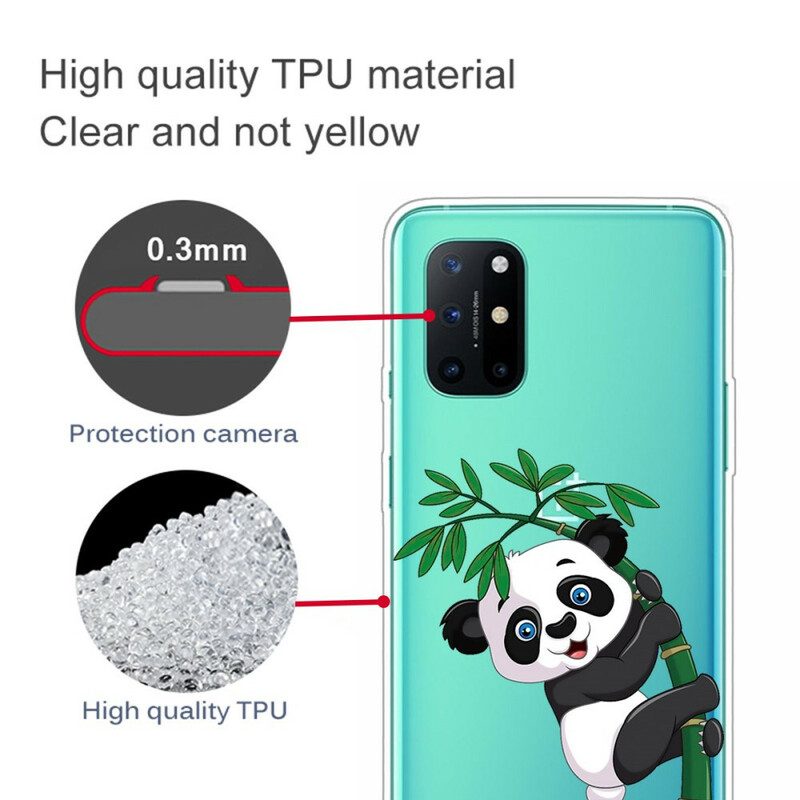 Cover OnePlus 8T Panda Senza Soluzione Di Continuità Su Bambù