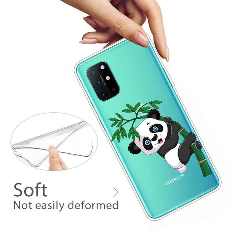 Cover OnePlus 8T Panda Senza Soluzione Di Continuità Su Bambù