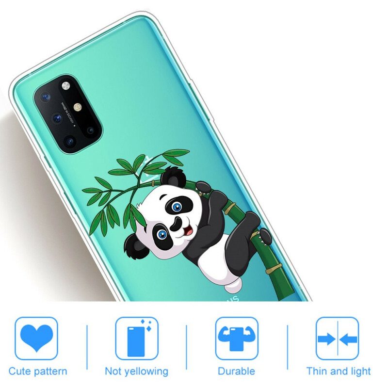 Cover OnePlus 8T Panda Senza Soluzione Di Continuità Su Bambù