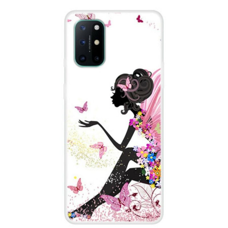 Cover OnePlus 8T Signora Farfalla