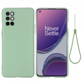 Cover OnePlus 8T Silicone Liquido Con Cordino