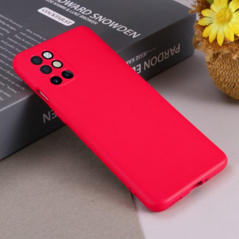 Cover OnePlus 8T Silicone Liquido Con Cordino