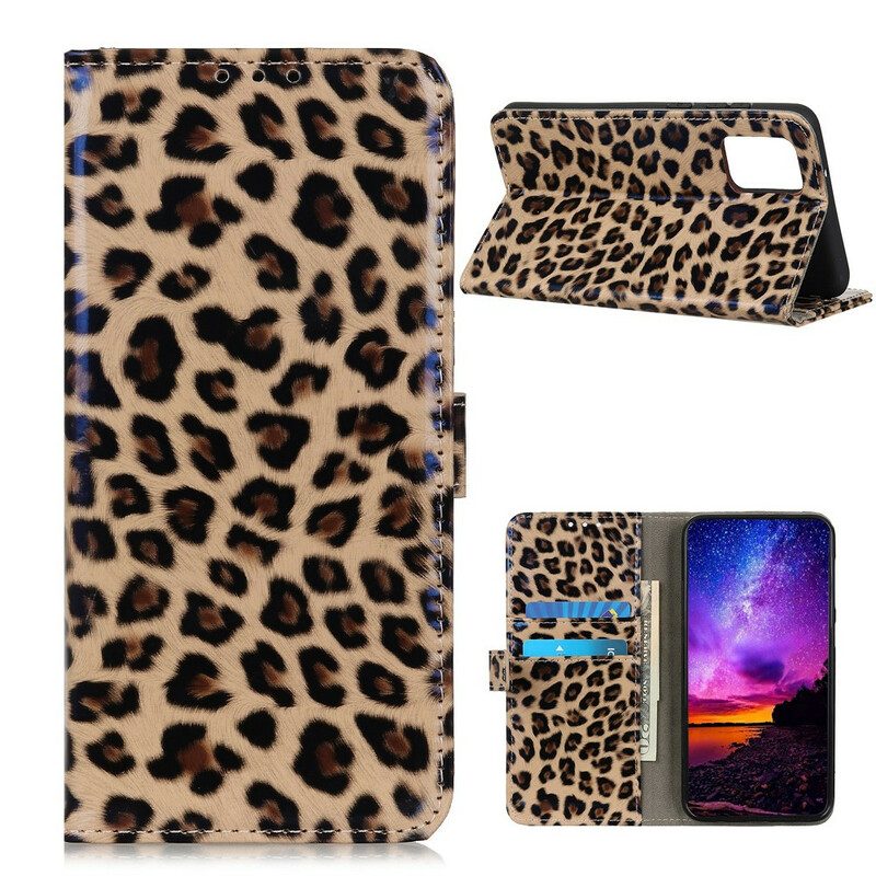 Custodia in pelle OnePlus 8T Leopardo