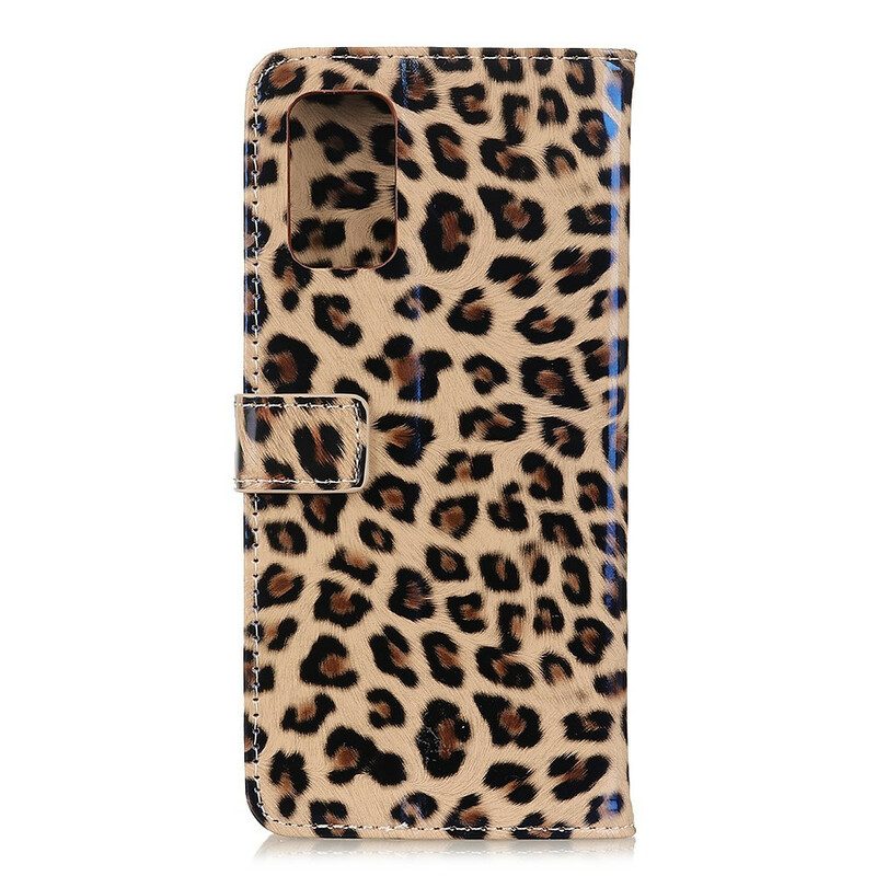 Custodia in pelle OnePlus 8T Leopardo