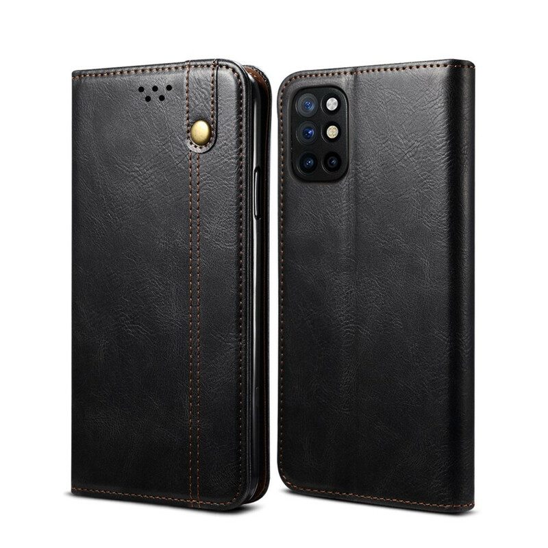 Folio Cover OnePlus 8T Custodia in pelle Ecopelle Cerata