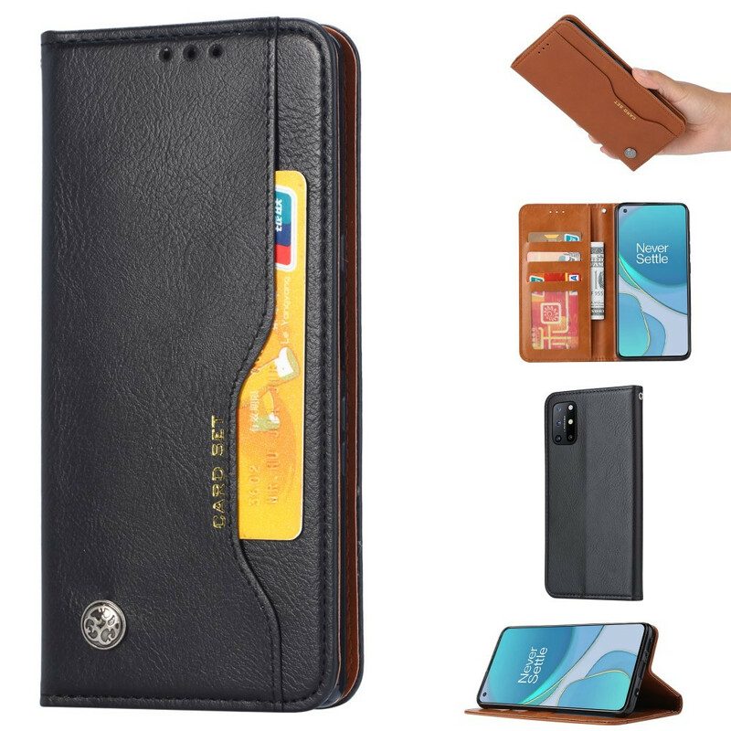 Folio Cover OnePlus 8T Custodia in pelle Portacarte In Ecopelle