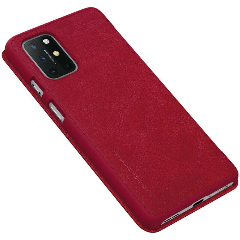 Folio Cover OnePlus 8T Custodia in pelle Serie Nillkin Qin