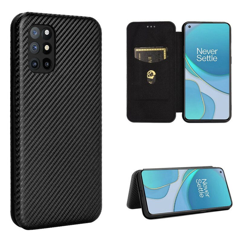 Folio Cover OnePlus 8T Custodia in pelle Silicone Colorato Al Carbonio