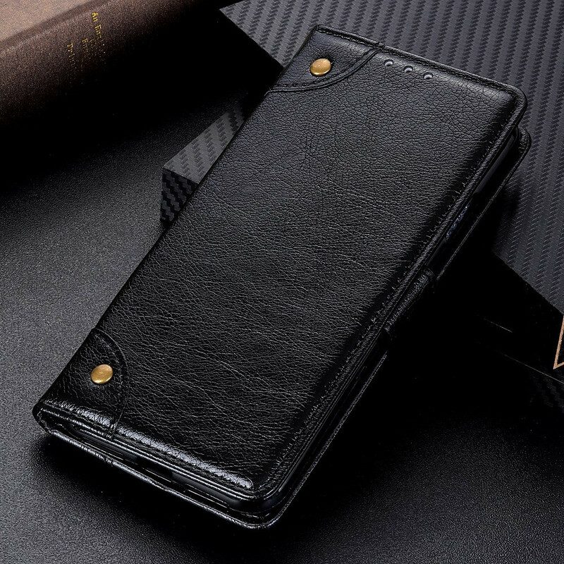 Folio Cover OnePlus 8T Custodia in pelle Stile In Pelle Nappa