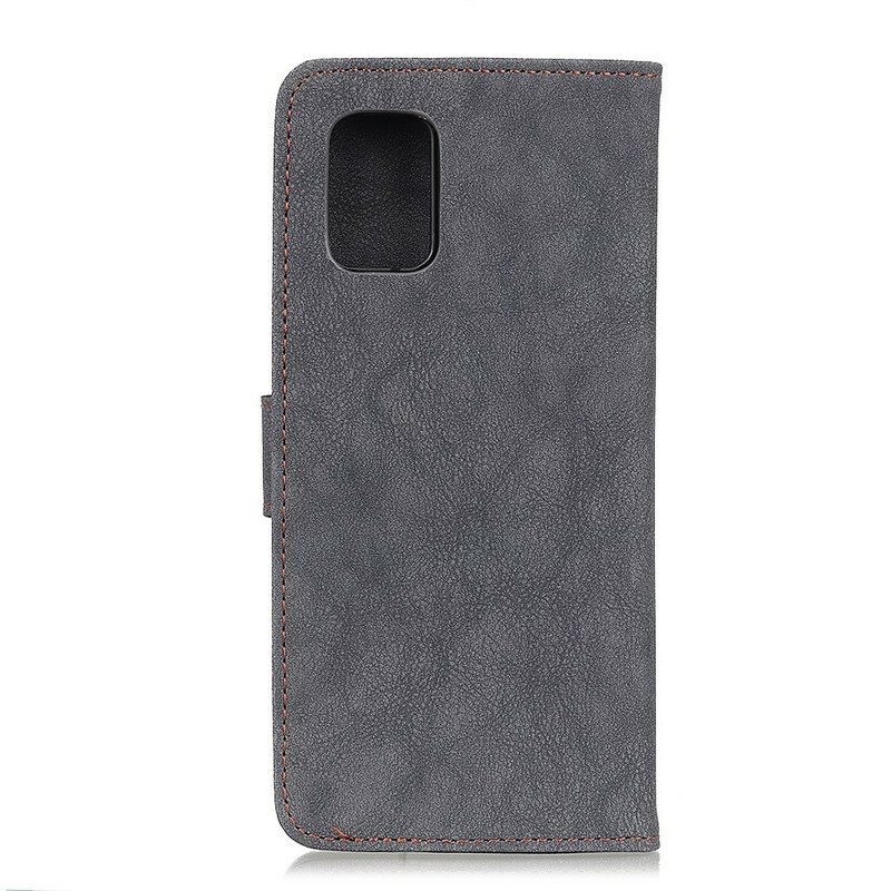 Folio Cover OnePlus 8T Khazneh Crosta Di Cuoio Retrò