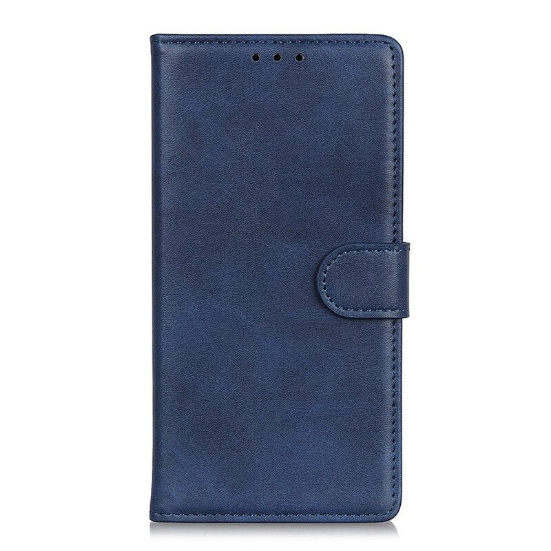 Folio Cover OnePlus 8T Retro Effetto Pelle Opaca