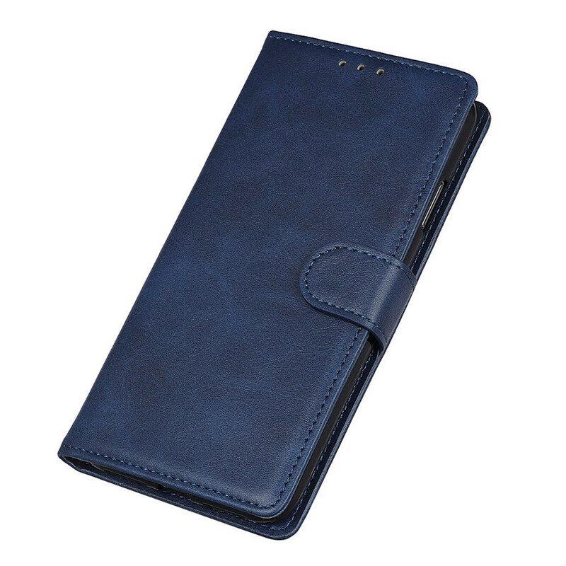 Folio Cover OnePlus 8T Retro Effetto Pelle Opaca