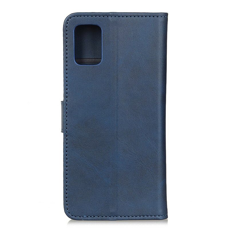 Folio Cover OnePlus 8T Retro Effetto Pelle Opaca