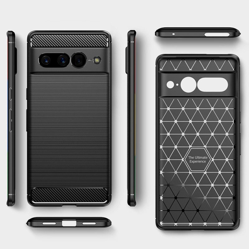 Cover Google Pixel 7 Pro Fibra Di Carbonio Spazzolata