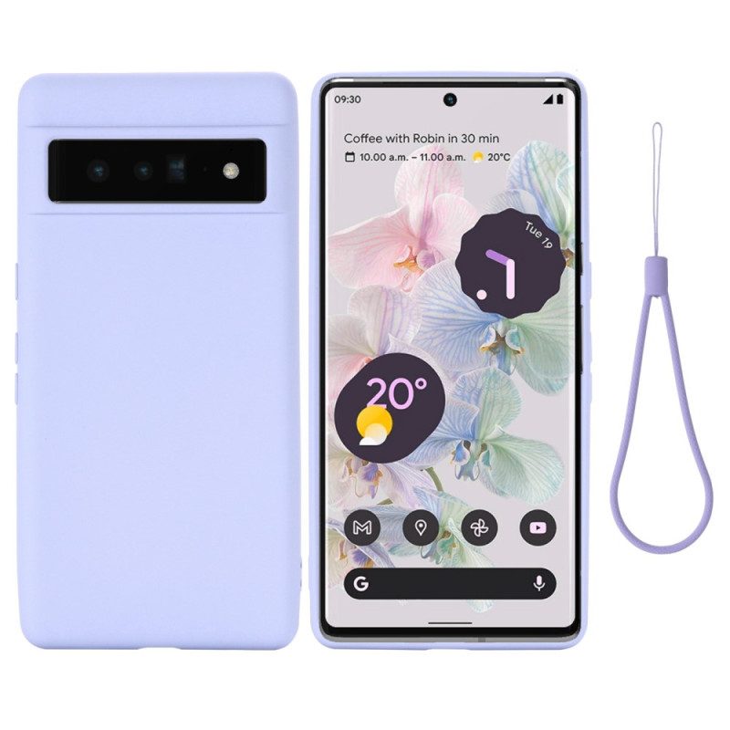 Cover Google Pixel 7 Pro Silicone Liquido Strappy