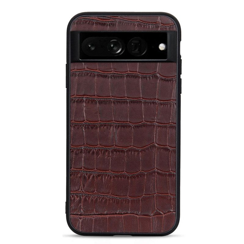 Cover Google Pixel 7 Pro Vera Pelle Stile Coccodrillo