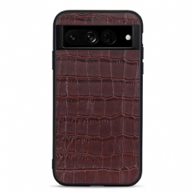 Cover Google Pixel 7 Pro Vera Pelle Stile Coccodrillo