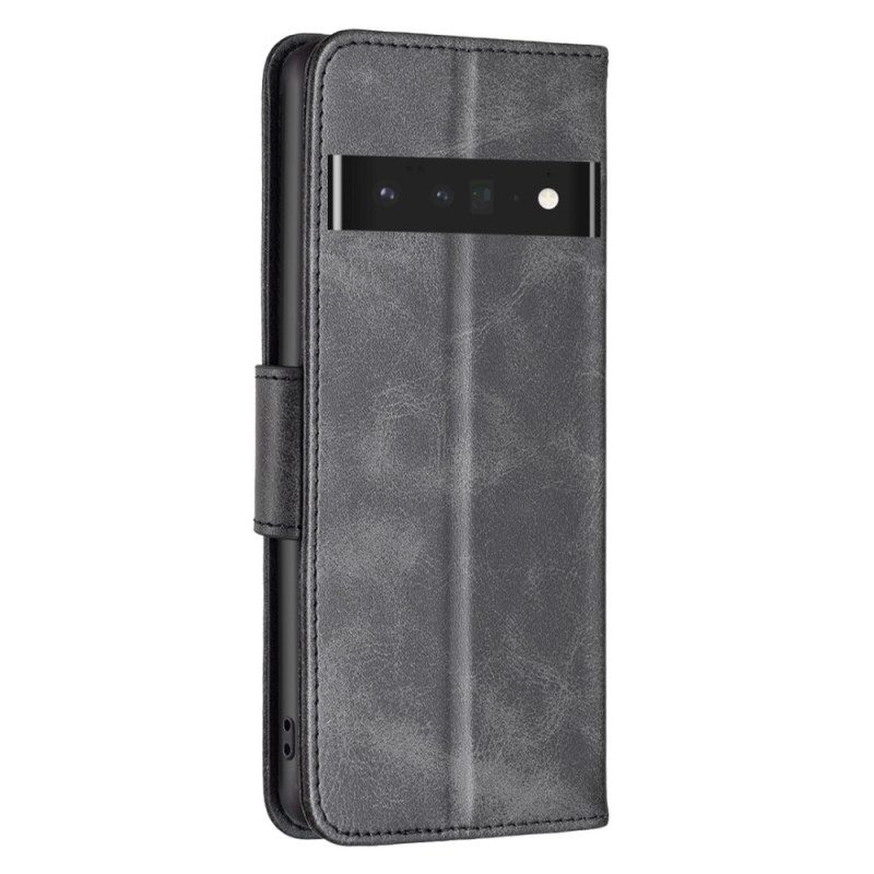 Custodia in pelle Google Pixel 7 Pro Chiusura Obliqua