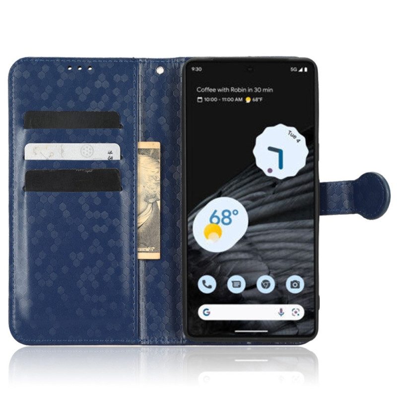 Custodia in pelle Google Pixel 7 Pro Design Con Cinturino 3d