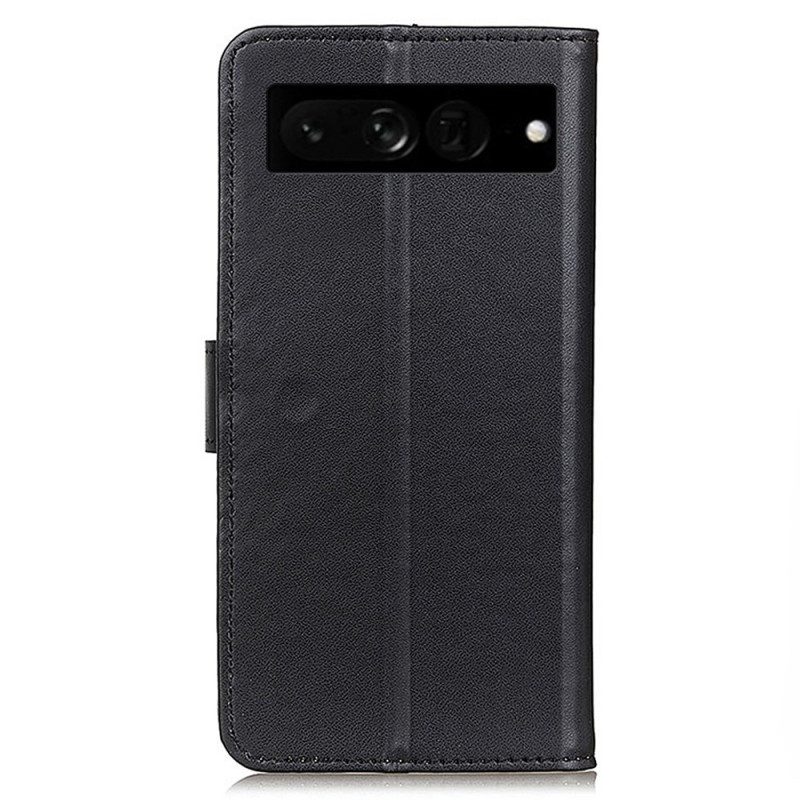 Custodia in pelle Google Pixel 7 Pro Ecopelle Tinta Unita