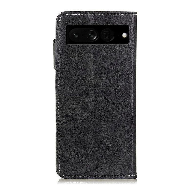 Custodia in pelle Google Pixel 7 Pro Pulsante Artistico