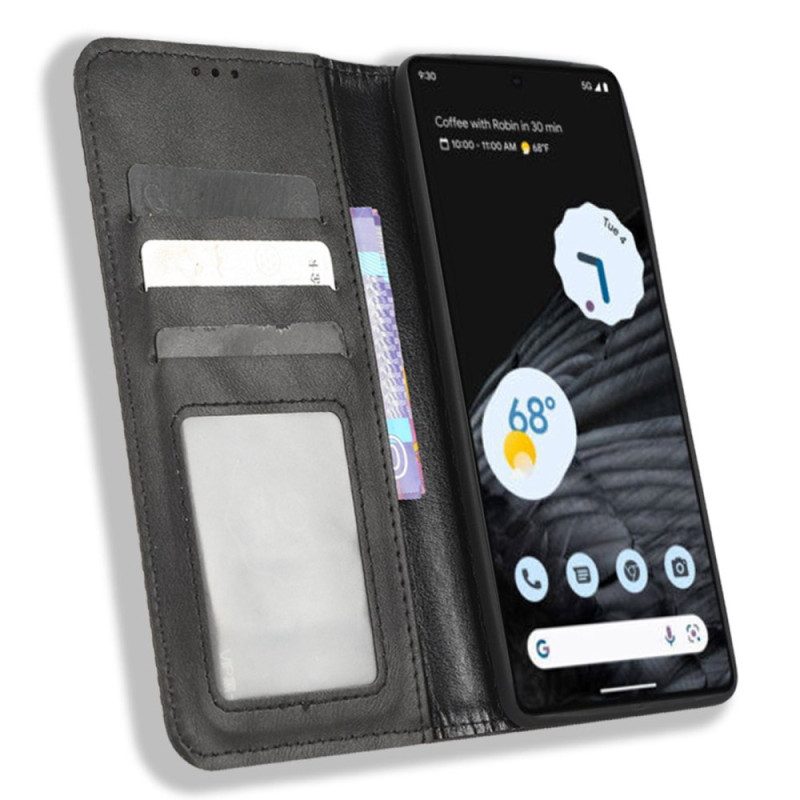 Folio Cover Google Pixel 7 Pro Custodia in pelle Stilizzato