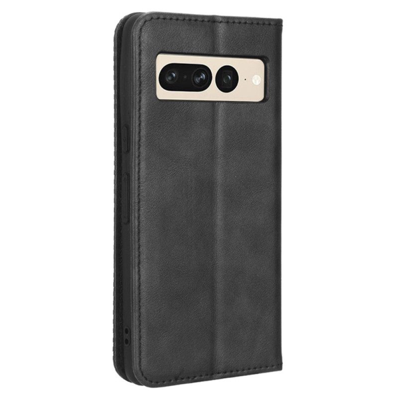 Folio Cover Google Pixel 7 Pro Custodia in pelle Stilizzato