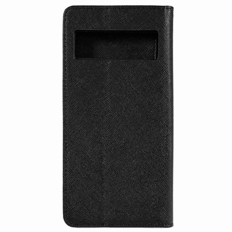 Folio Cover Google Pixel 7 Pro Custodia in pelle Strutturato