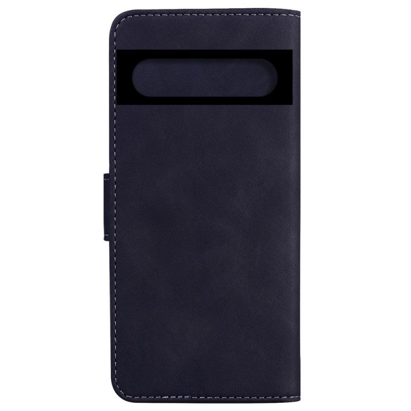 Folio Cover Google Pixel 7 Pro Stile In Pelle Normale