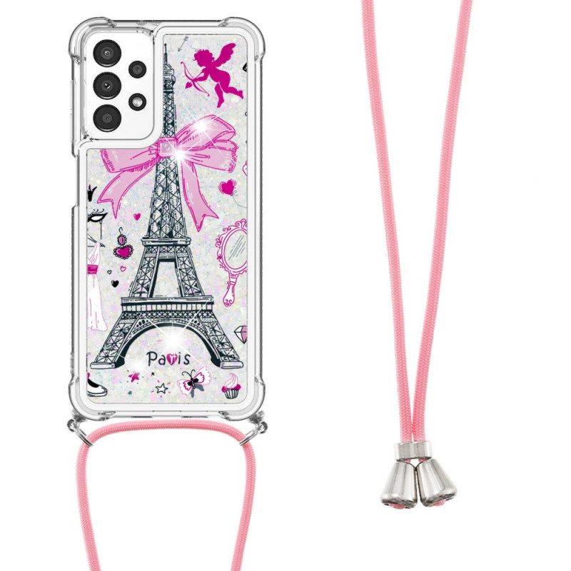 Cover Samsung Galaxy A13 Al Cordone Della Torre Eiffel