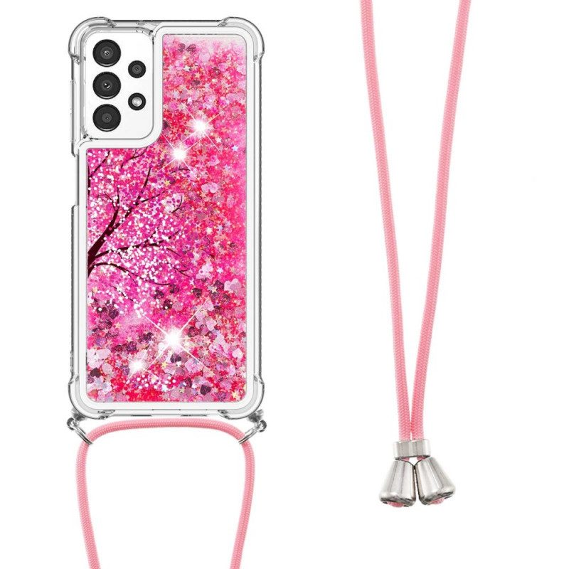 Cover Samsung Galaxy A13 Albero Di Paillettes Con Coulisse