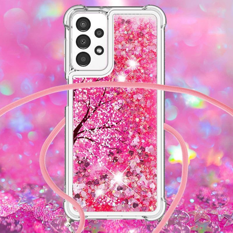 Cover Samsung Galaxy A13 Albero Di Paillettes Con Coulisse